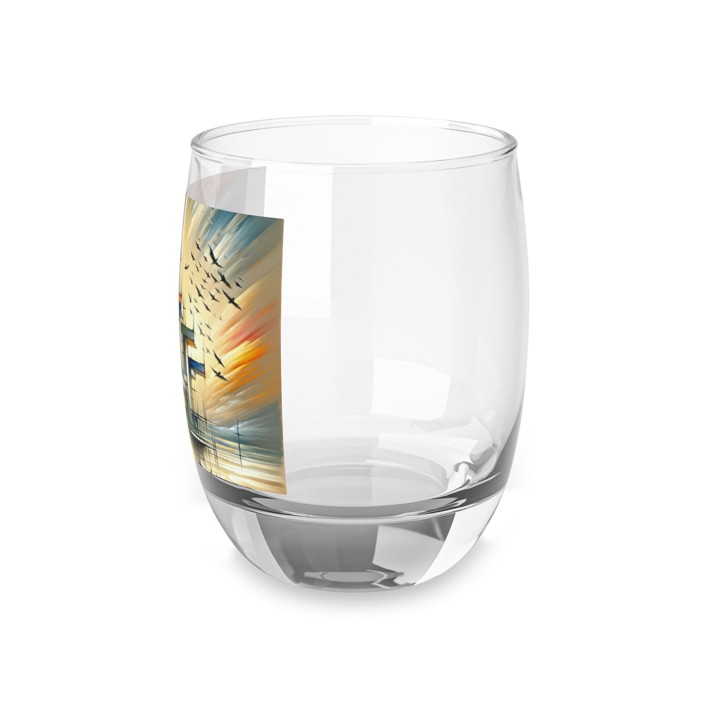 Sovereign Reflective Scaffolding Whiskey Glass - ATUH.ART