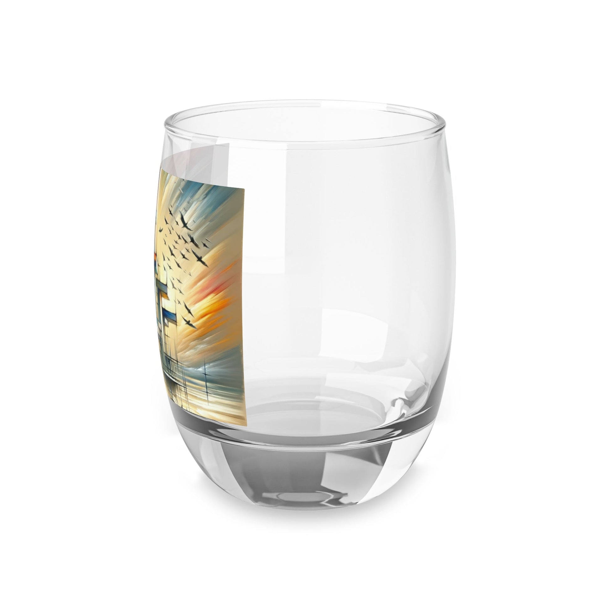 Sovereign Reflective Scaffolding Whiskey Glass - ATUH.ART