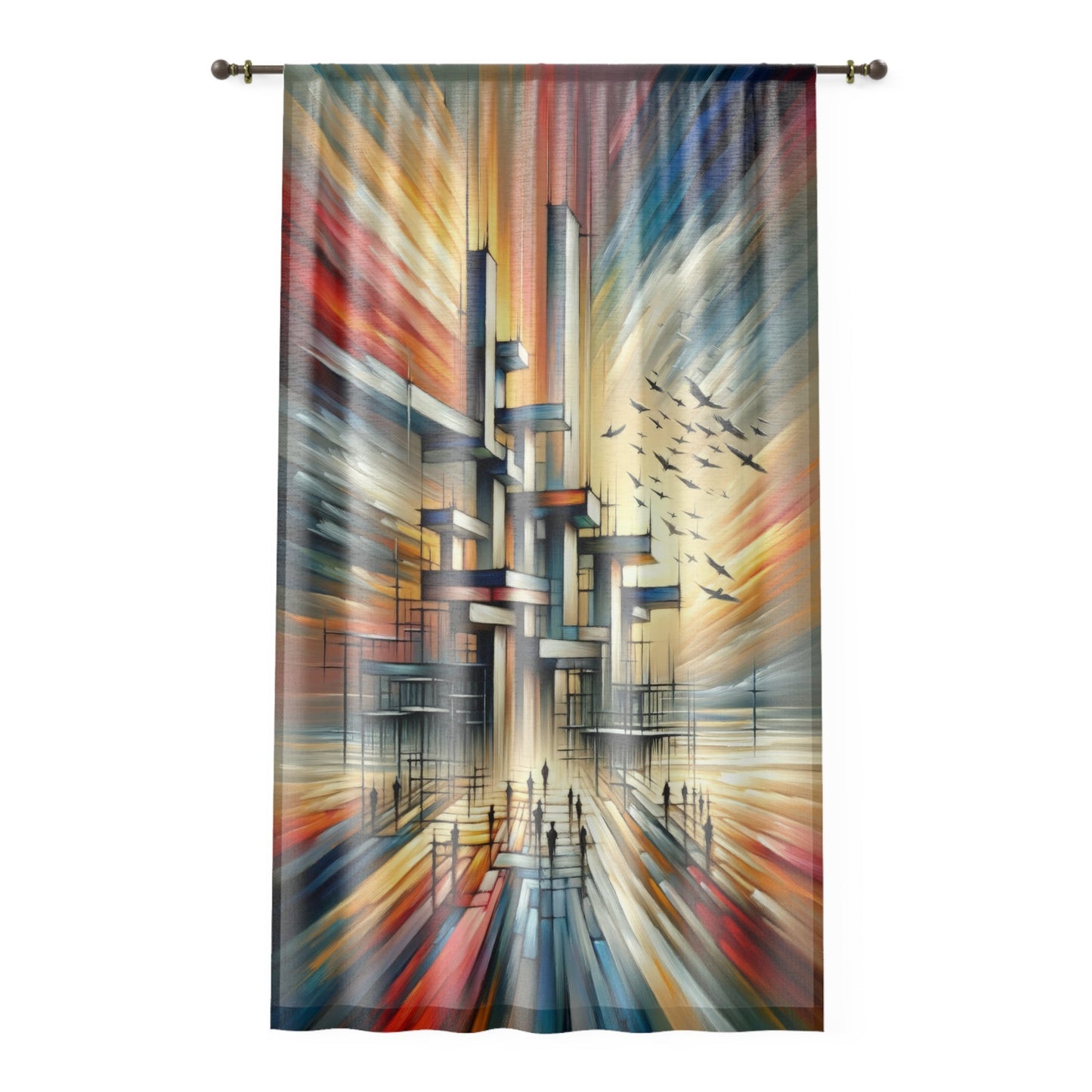 Sovereign Reflective Scaffolding Window Curtain - ATUH.ART