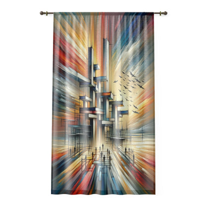 Sovereign Reflective Scaffolding Window Curtain - ATUH.ART
