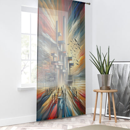 Sovereign Reflective Scaffolding Window Curtain - ATUH.ART