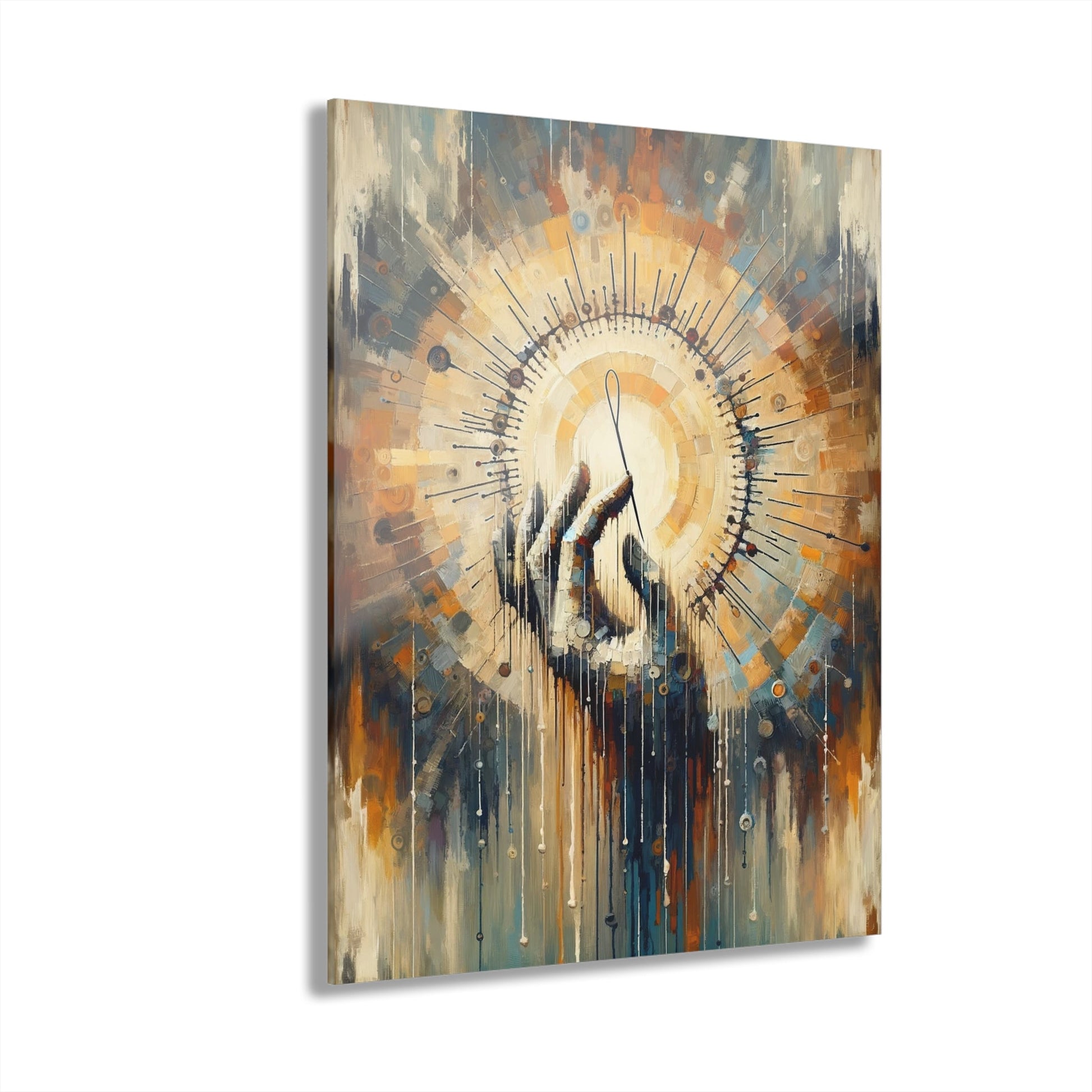 Sovereign Reflective Tachism Acrylic Prints (French Cleat Hanging) - ATUH.ART