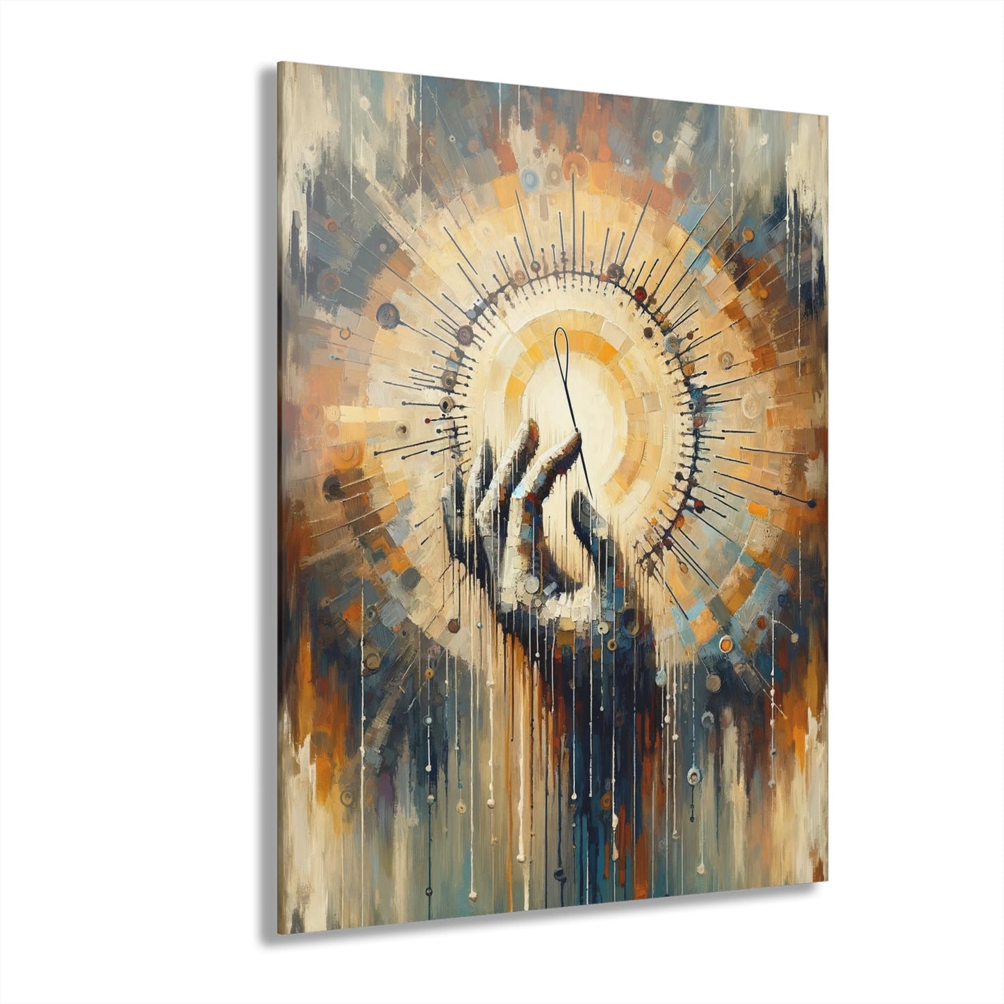 Sovereign Reflective Tachism Acrylic Prints (French Cleat Hanging) - ATUH.ART
