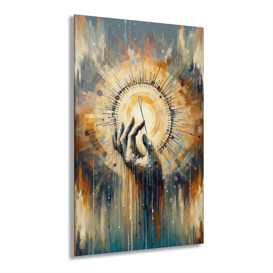 Sovereign Reflective Tachism Acrylic Prints (French Cleat Hanging) - ATUH.ART