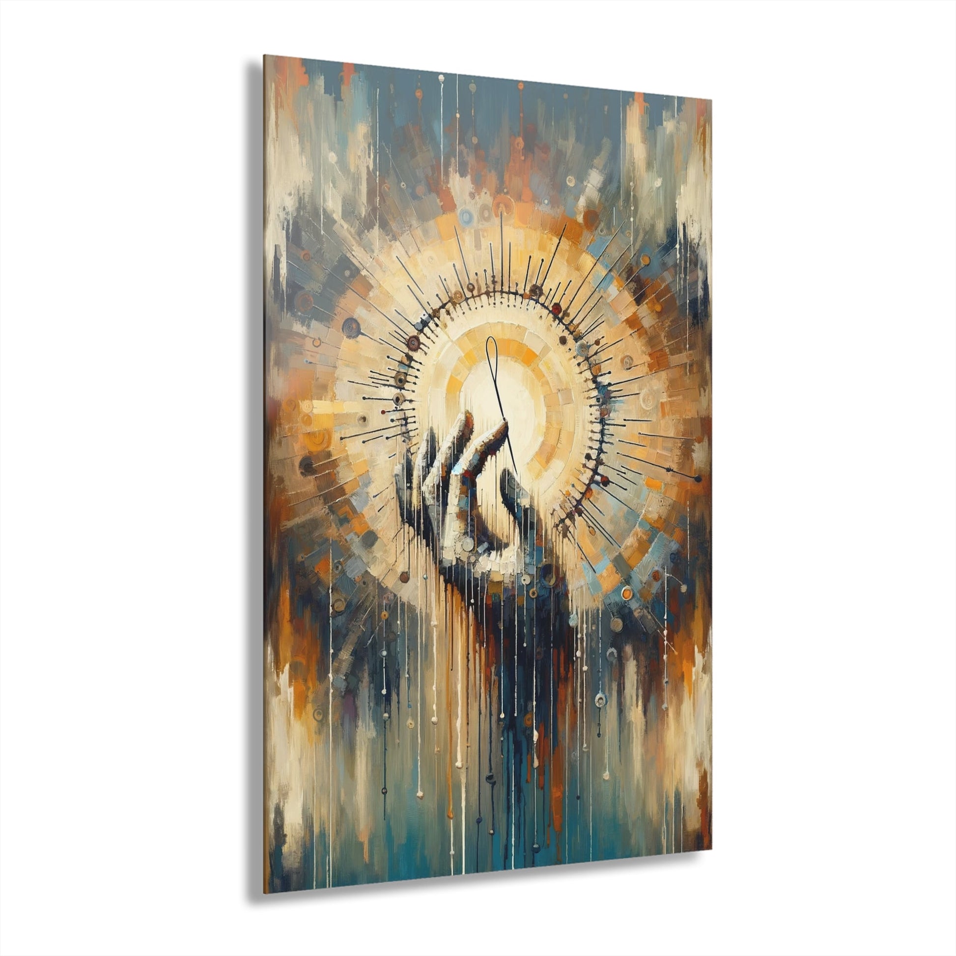 Sovereign Reflective Tachism Acrylic Prints (French Cleat Hanging) - ATUH.ART