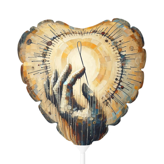 Sovereign Reflective Tachism Balloon (Round and Heart-shaped), 11" - ATUH.ART