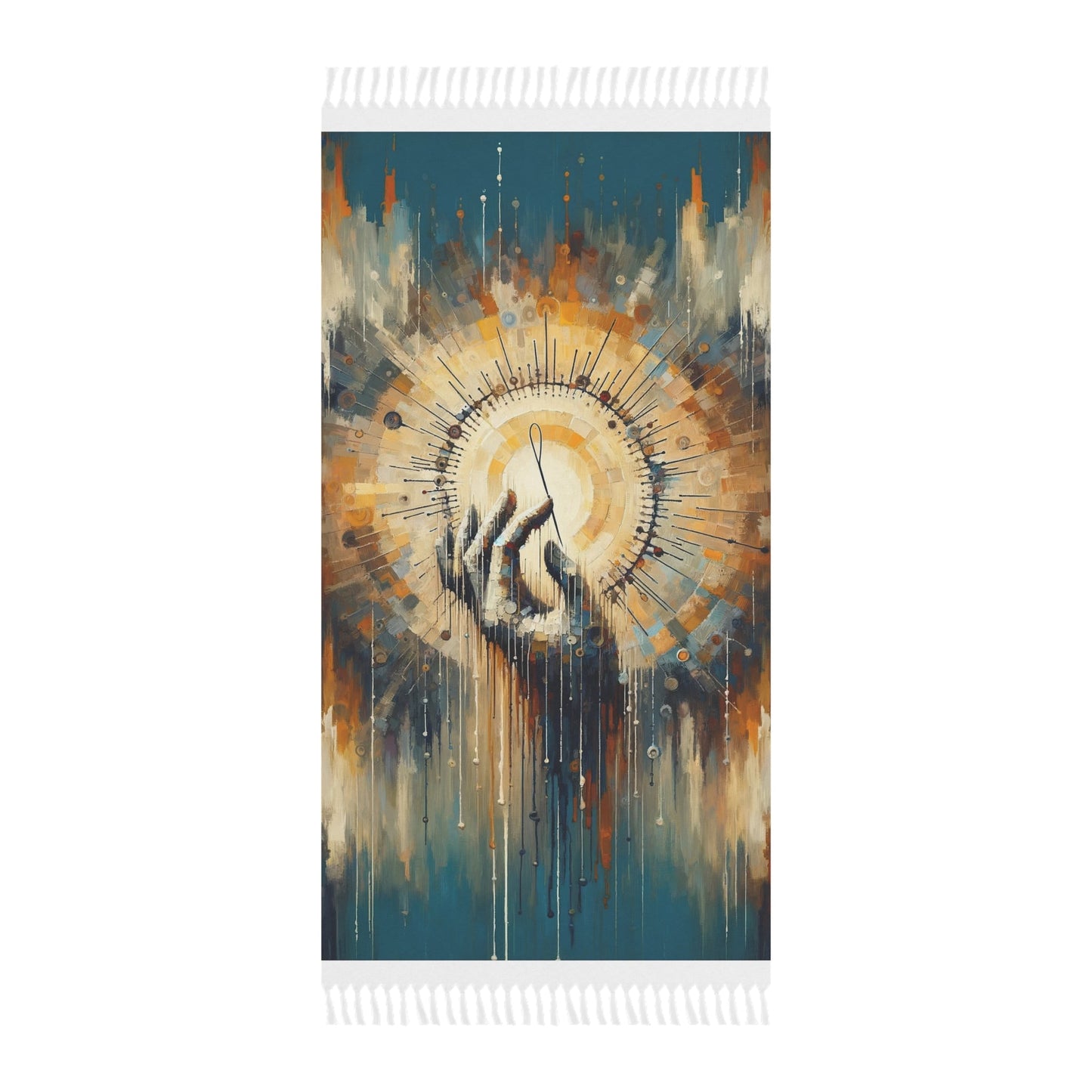 Sovereign Reflective Tachism Boho Beach Cloth - ATUH.ART