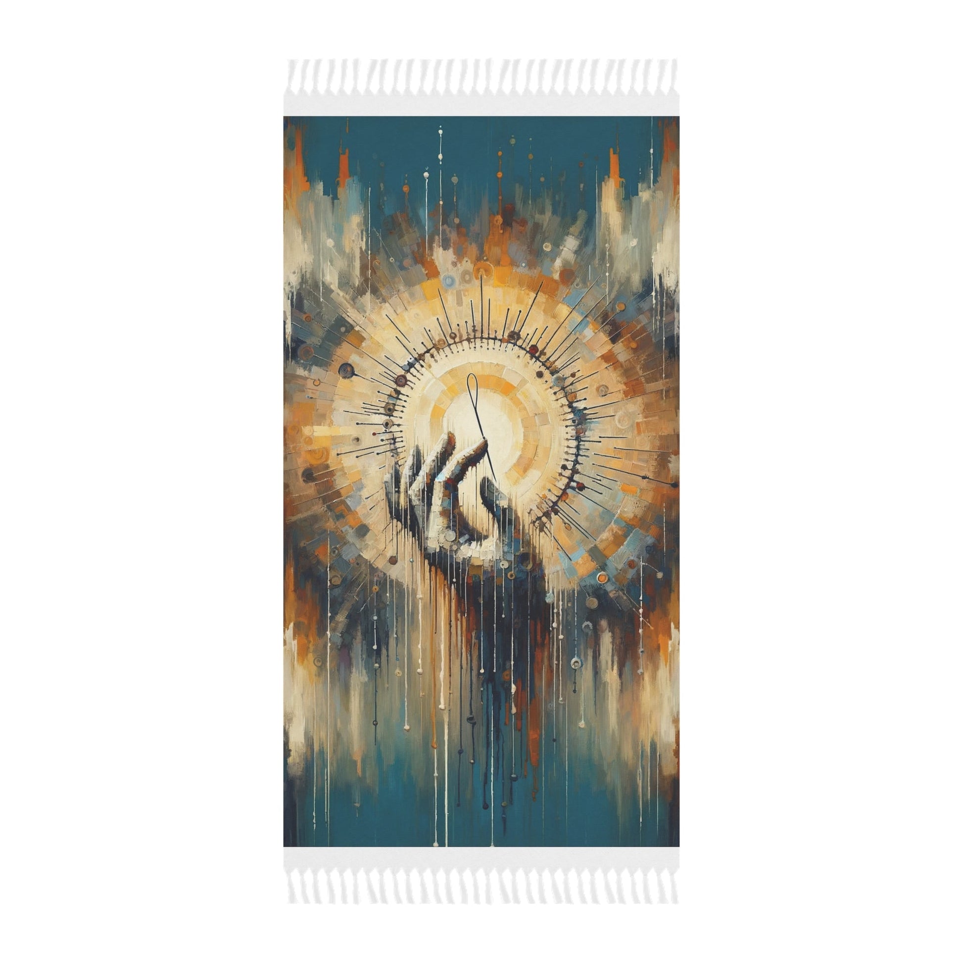 Sovereign Reflective Tachism Boho Beach Cloth - ATUH.ART