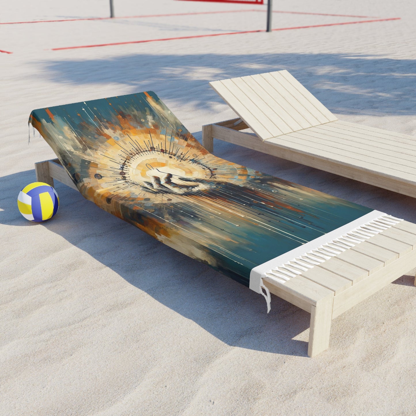 Sovereign Reflective Tachism Boho Beach Cloth - ATUH.ART