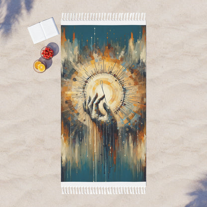 Sovereign Reflective Tachism Boho Beach Cloth - ATUH.ART