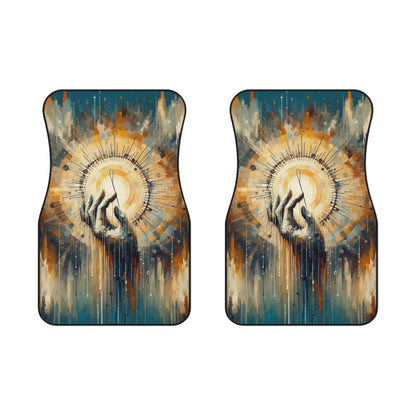 Sovereign Reflective Tachism Car Mats (2x Front) - ATUH.ART