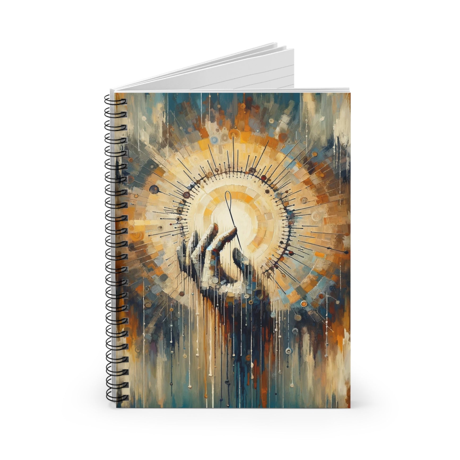 Sovereign Reflective Tachism Spiral Notebook - Ruled Line - ATUH.ART