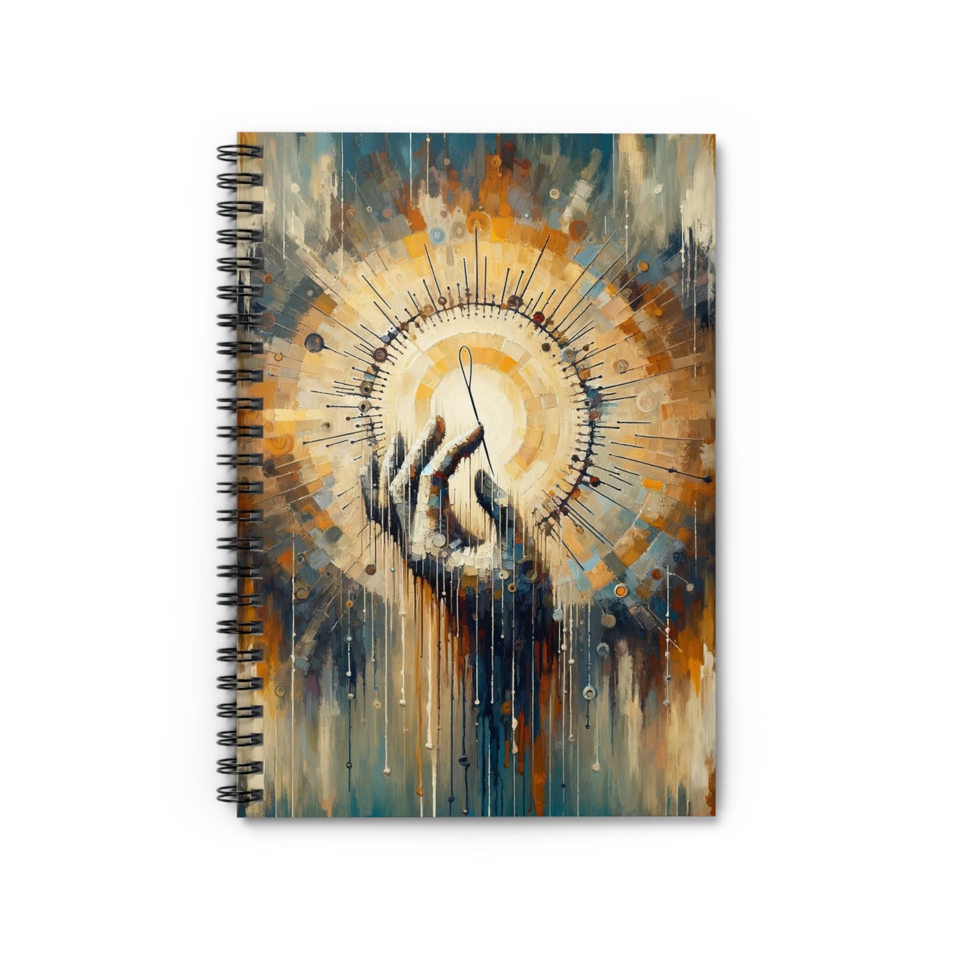 Sovereign Reflective Tachism Spiral Notebook - Ruled Line - ATUH.ART