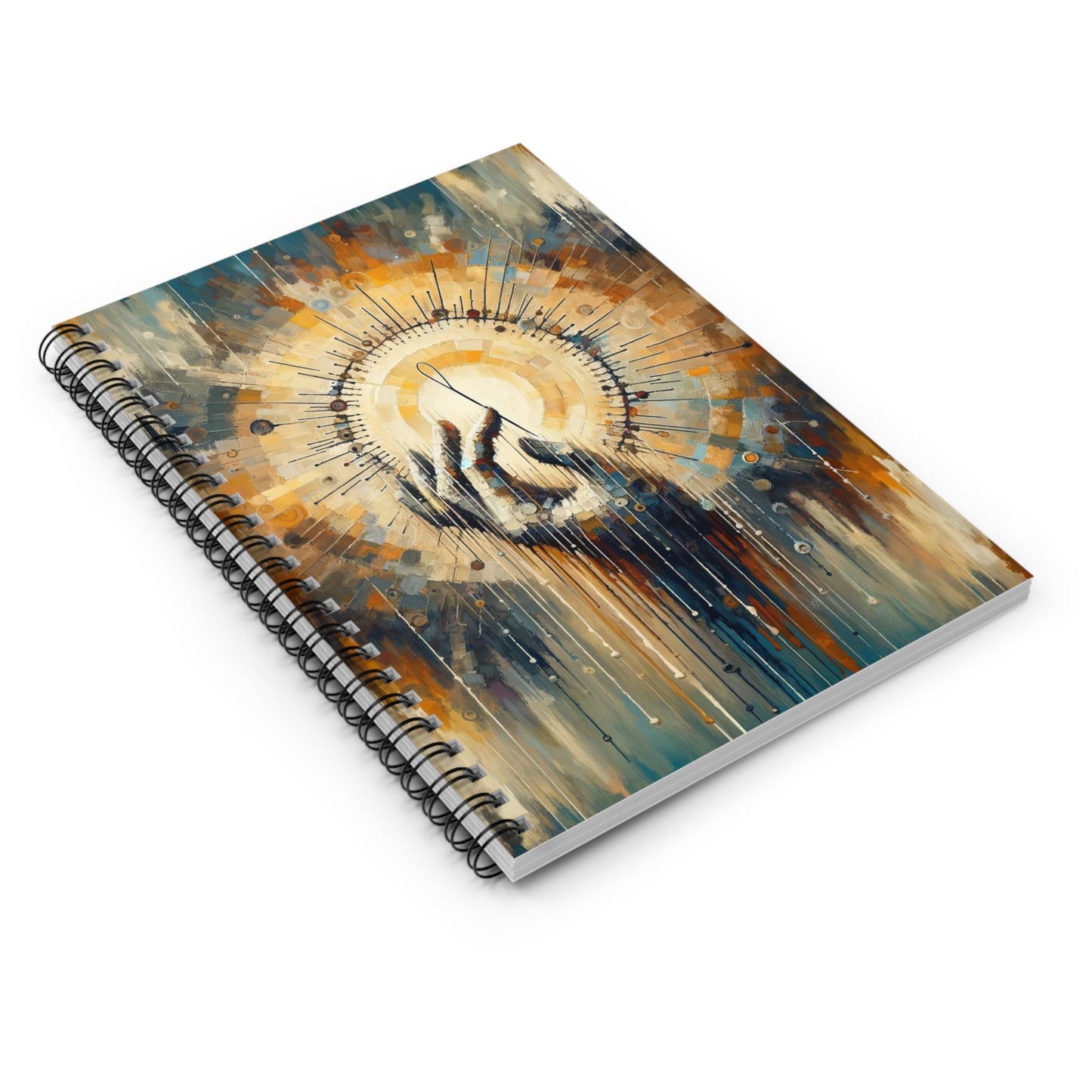 Sovereign Reflective Tachism Spiral Notebook - Ruled Line - ATUH.ART