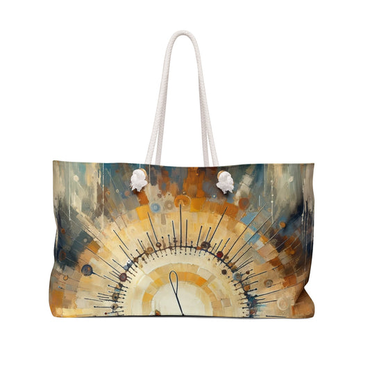 Sovereign Reflective Tachism Weekender Bag - ATUH.ART