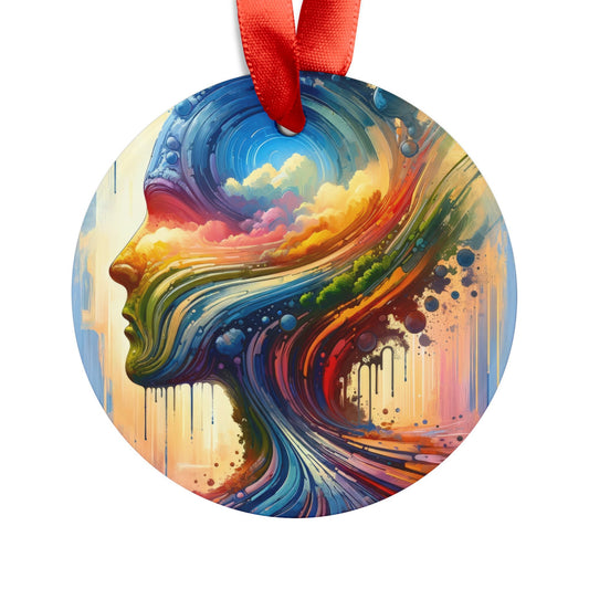 Sovereign Self Journey Acrylic Ornament with Ribbon - ATUH.ART