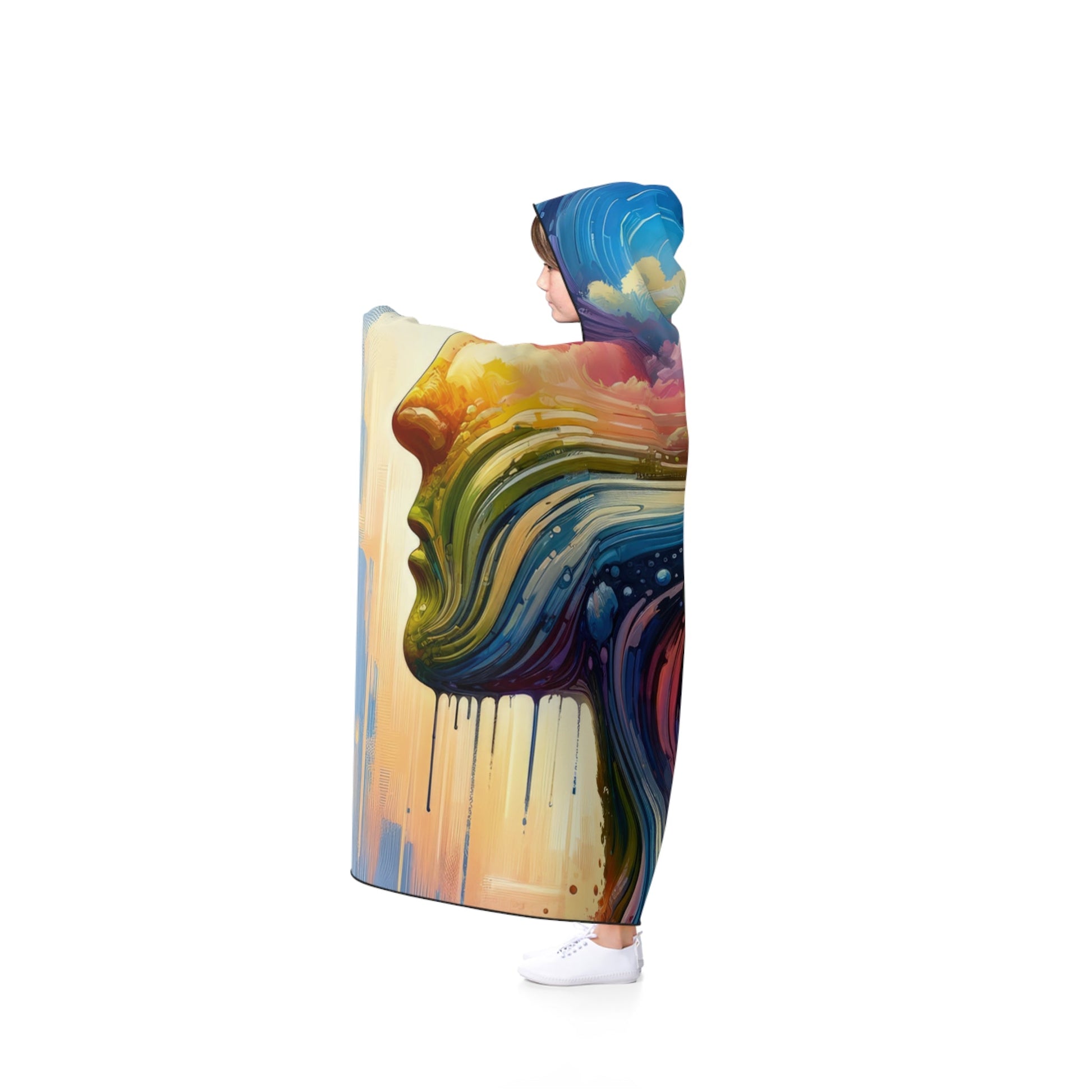 Sovereign Self Journey Hooded Blanket - ATUH.ART