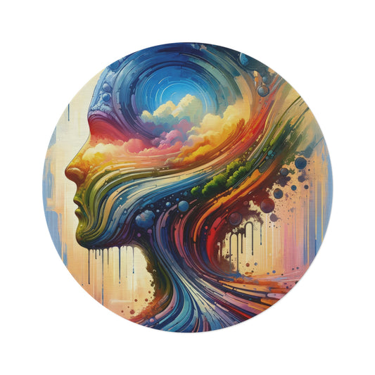 Sovereign Self Journey Round Rug - ATUH.ART