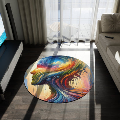 Sovereign Self Journey Round Rug - ATUH.ART