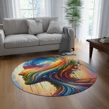 Sovereign Self Journey Round Rug - ATUH.ART