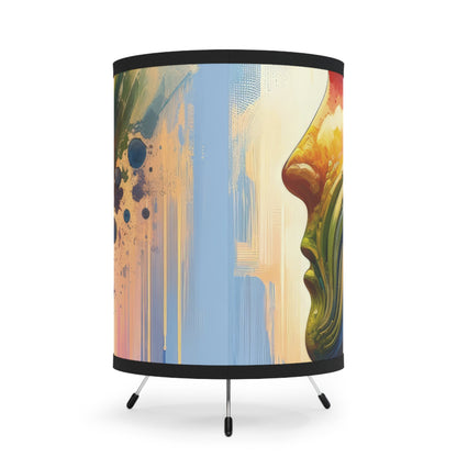 Sovereign Self Journey Tripod Lamp with High-Res Printed Shade, US\CA plug - ATUH.ART