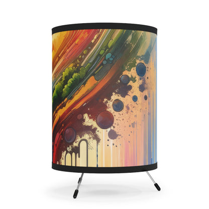 Sovereign Self Journey Tripod Lamp with High-Res Printed Shade, US\CA plug - ATUH.ART