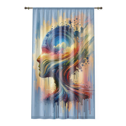 Sovereign Self Journey Window Curtain - ATUH.ART