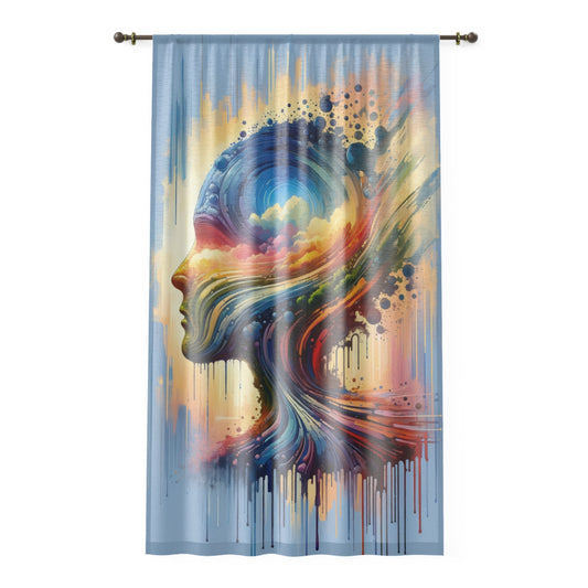 Sovereign Self Journey Window Curtain - ATUH.ART