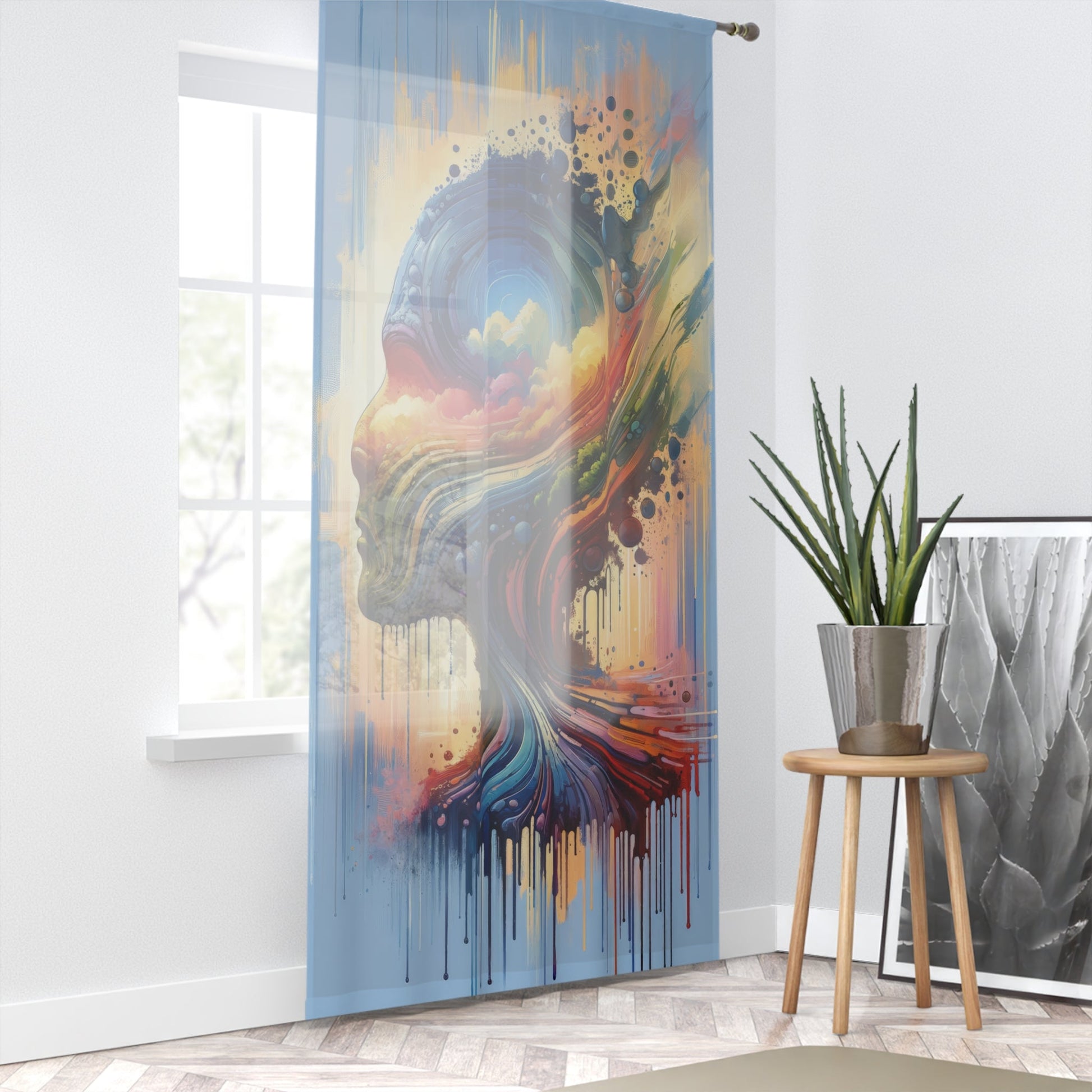 Sovereign Self Journey Window Curtain - ATUH.ART