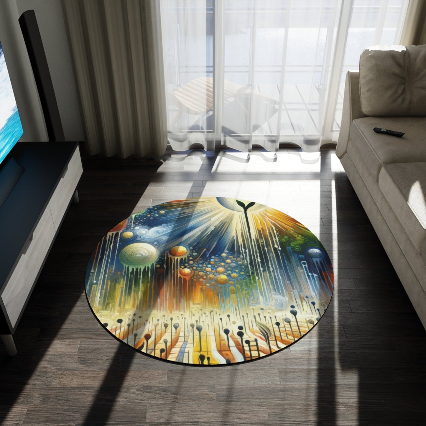 Sowing Seeds Change Round Rug - ATUH.ART