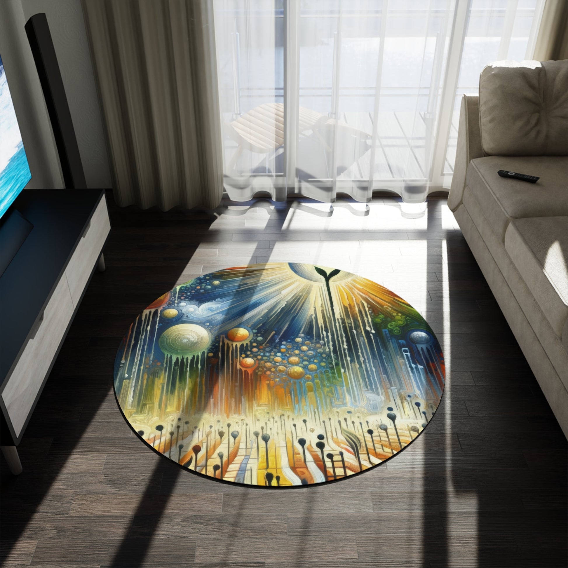 Sowing Seeds Change Round Rug - ATUH.ART