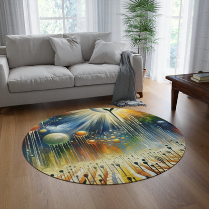 Sowing Seeds Change Round Rug - ATUH.ART