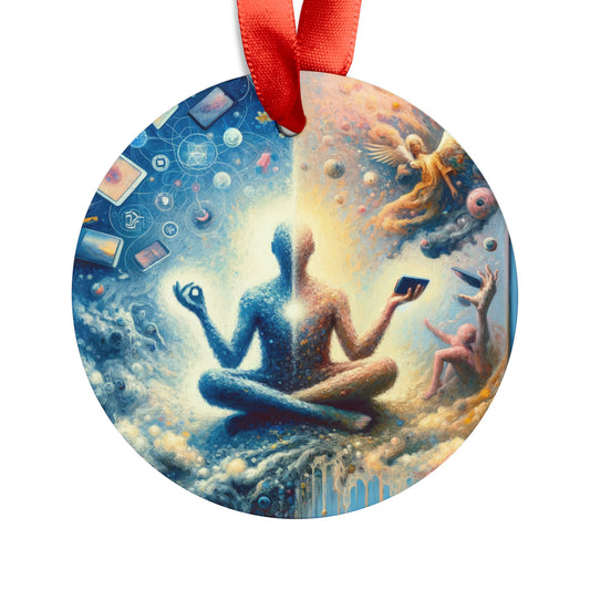 Spiritual Choice Transcendence Acrylic Ornament with Ribbon - ATUH.ART