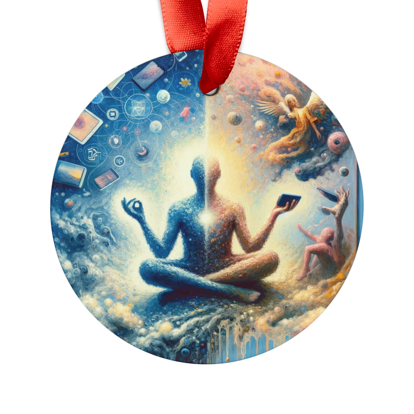 Spiritual Choice Transcendence Acrylic Ornament with Ribbon - ATUH.ART