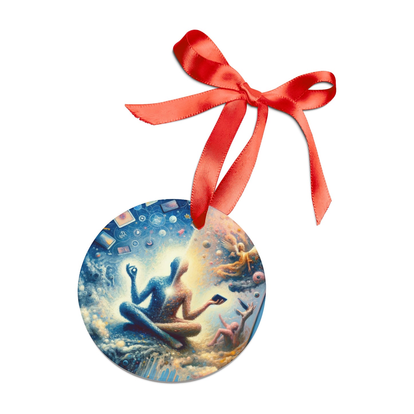 Spiritual Choice Transcendence Acrylic Ornament with Ribbon - ATUH.ART