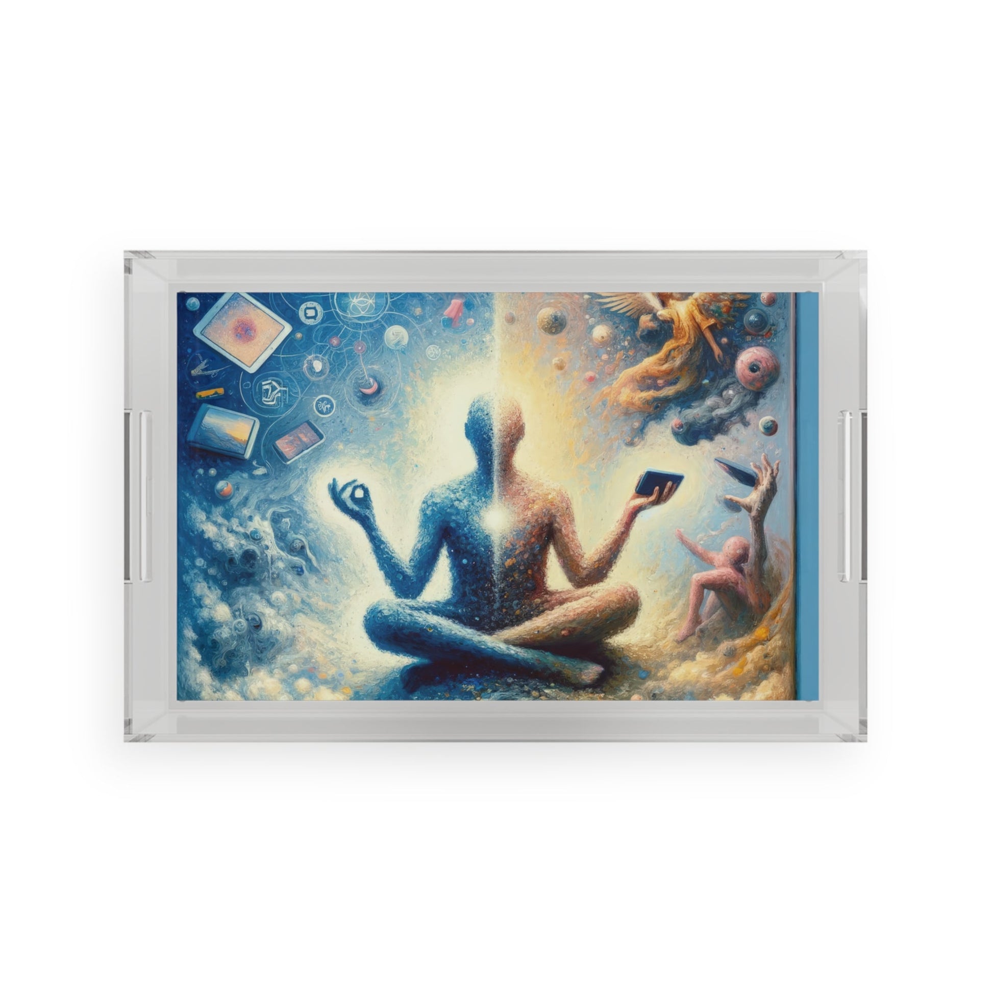 Spiritual Choice Transcendence Acrylic Serving Tray - ATUH.ART