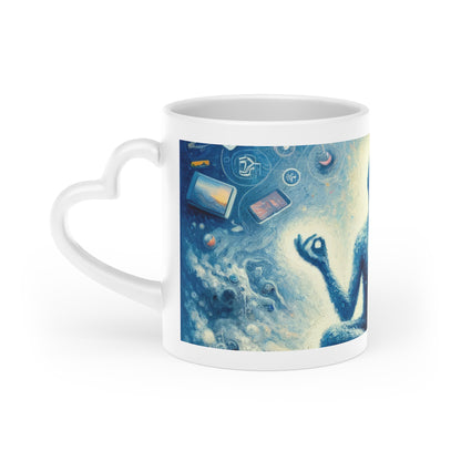 Spiritual Choice Transcendence Heart-Shaped Mug - ATUH.ART