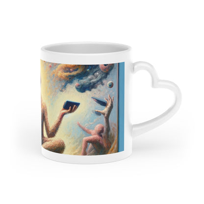 Spiritual Choice Transcendence Heart-Shaped Mug - ATUH.ART