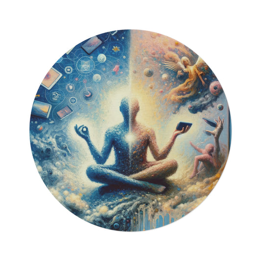 Spiritual Choice Transcendence Round Rug - ATUH.ART