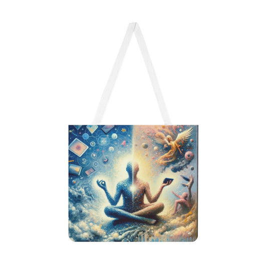 Spiritual Choice Transcendence Shoulder Tote Bag (AOP) - ATUH.ART