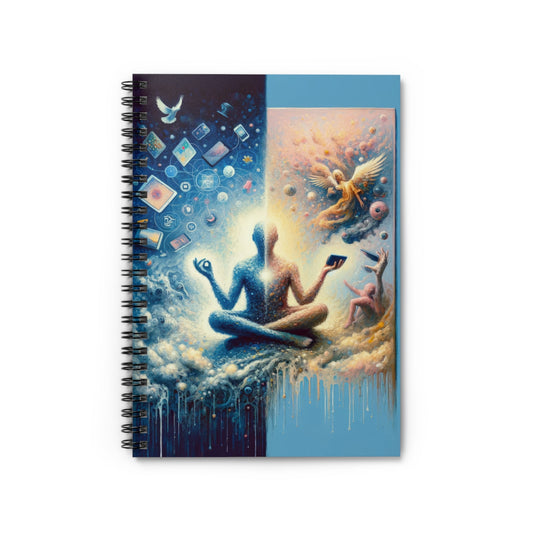Spiritual Choice Transcendence Spiral Notebook - Ruled Line - ATUH.ART