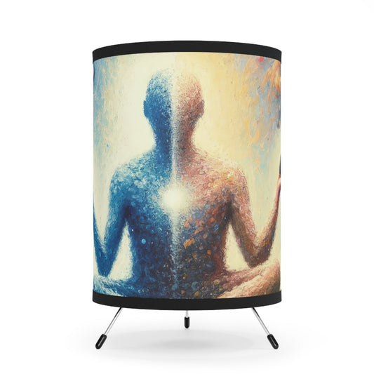 Spiritual Choice Transcendence Tripod Lamp with High-Res Printed Shade, US\CA plug - ATUH.ART