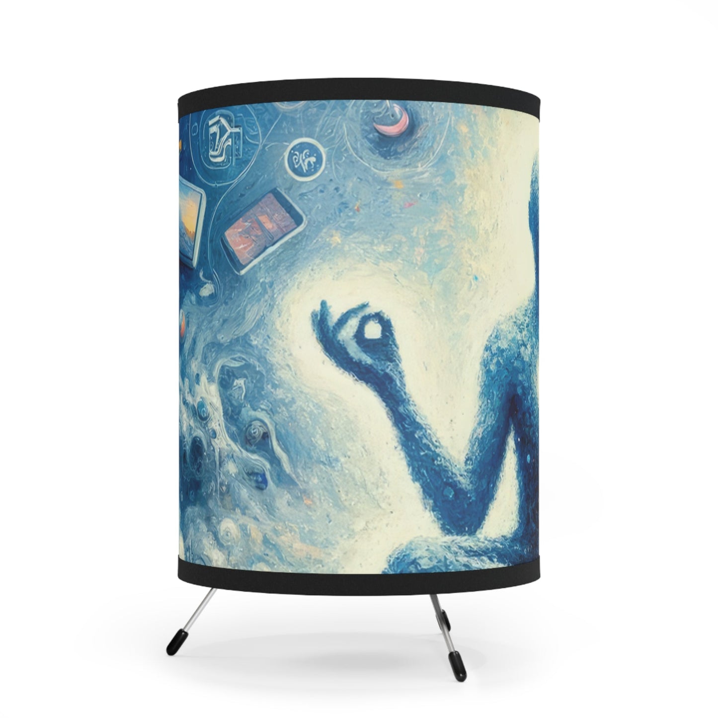 Spiritual Choice Transcendence Tripod Lamp with High-Res Printed Shade, US\CA plug - ATUH.ART
