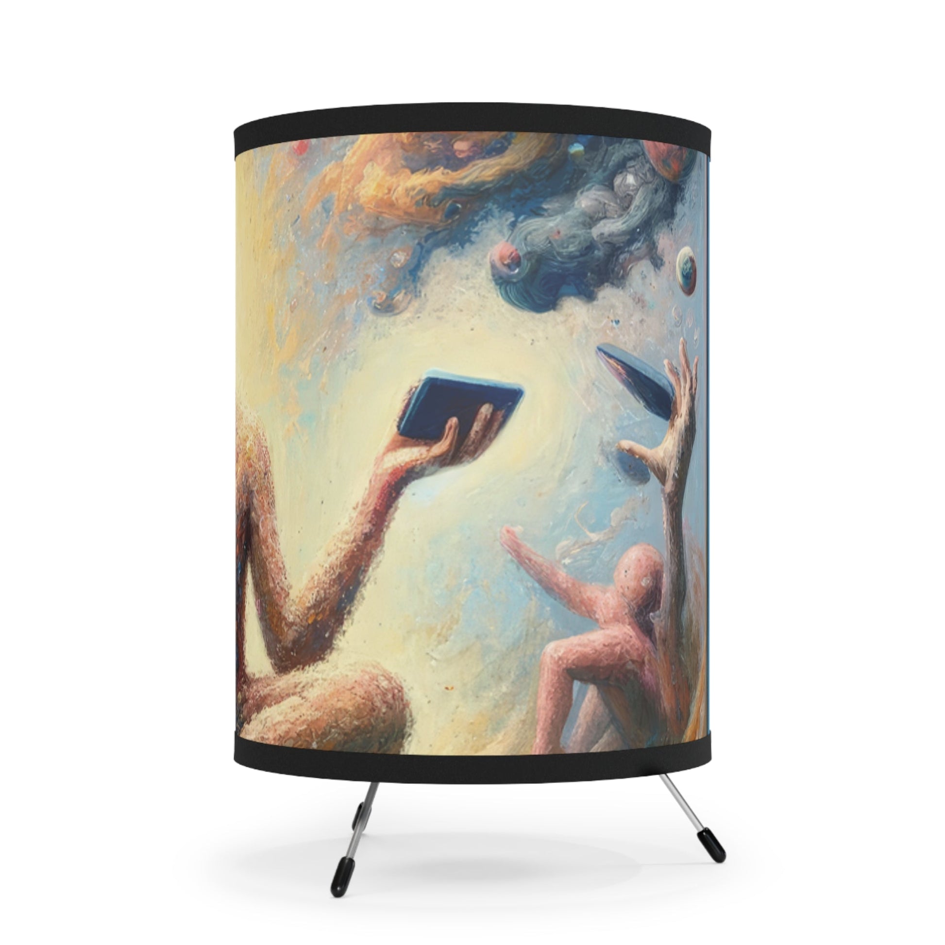 Spiritual Choice Transcendence Tripod Lamp with High-Res Printed Shade, US\CA plug - ATUH.ART