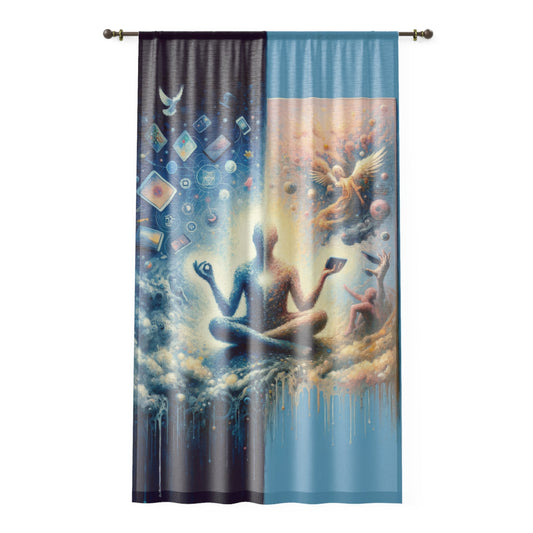 Spiritual Choice Transcendence Window Curtain - ATUH.ART