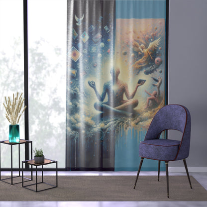 Spiritual Choice Transcendence Window Curtain - ATUH.ART