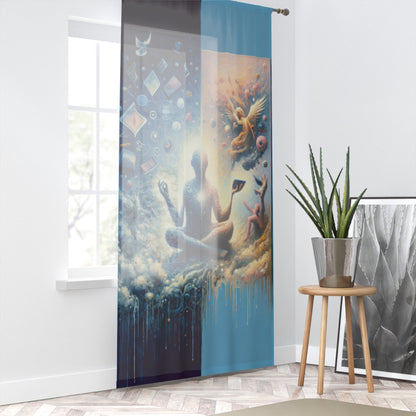Spiritual Choice Transcendence Window Curtain - ATUH.ART