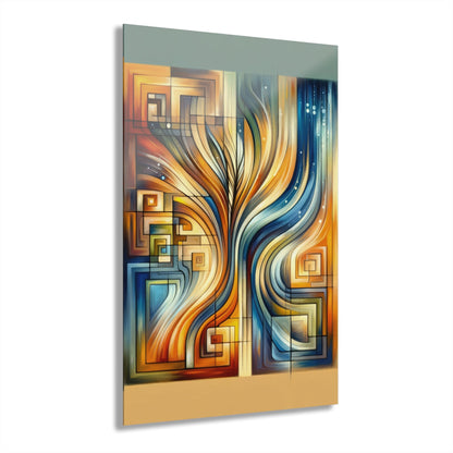 Spiritual Tachism Connection Acrylic Prints (French Cleat Hanging) - ATUH.ART