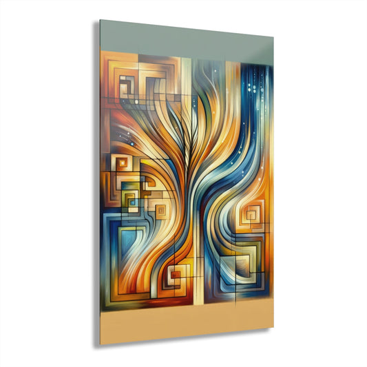 Spiritual Tachism Connection Acrylic Prints (French Cleat Hanging) - ATUH.ART