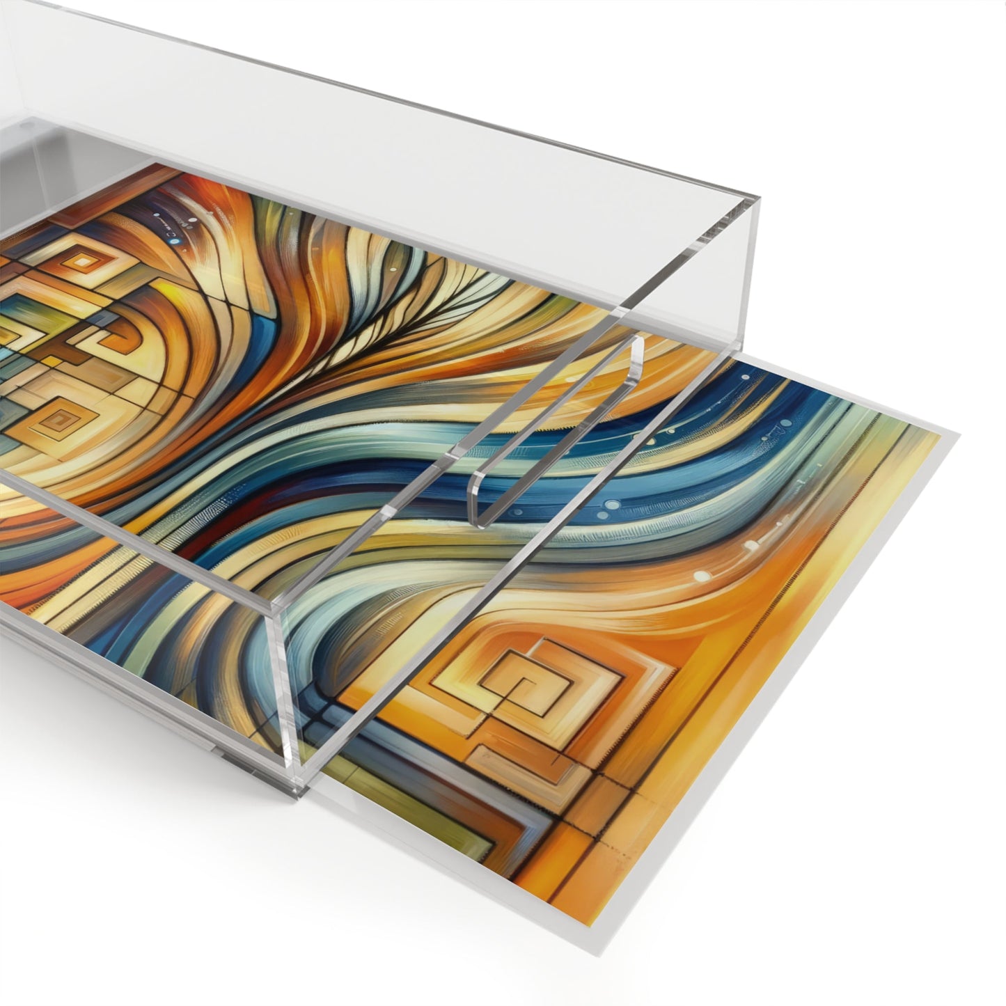 Spiritual Tachism Connection Acrylic Serving Tray - ATUH.ART